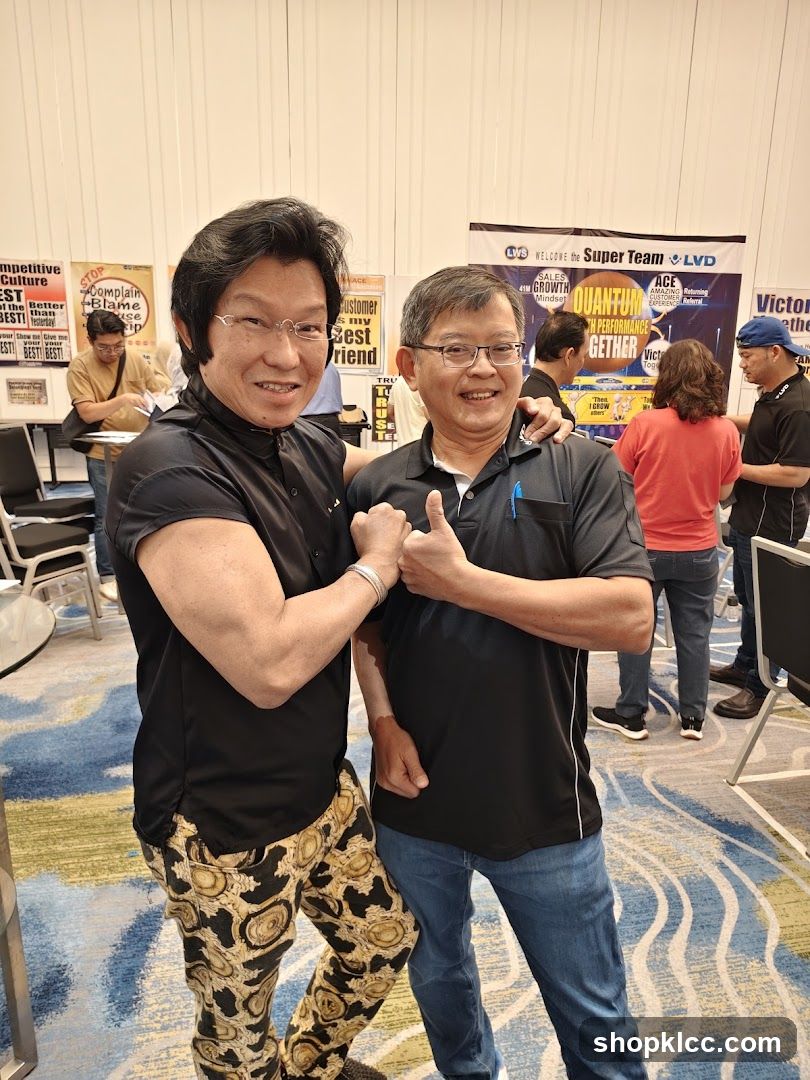 Two men posing for a photo