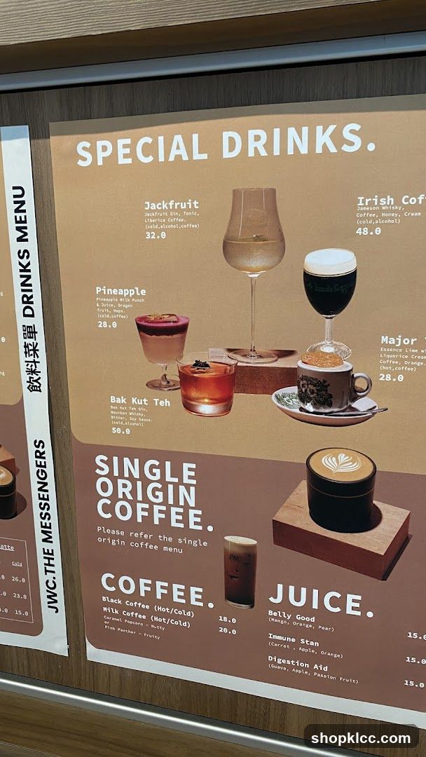 SPECIAL DRINKS MENU