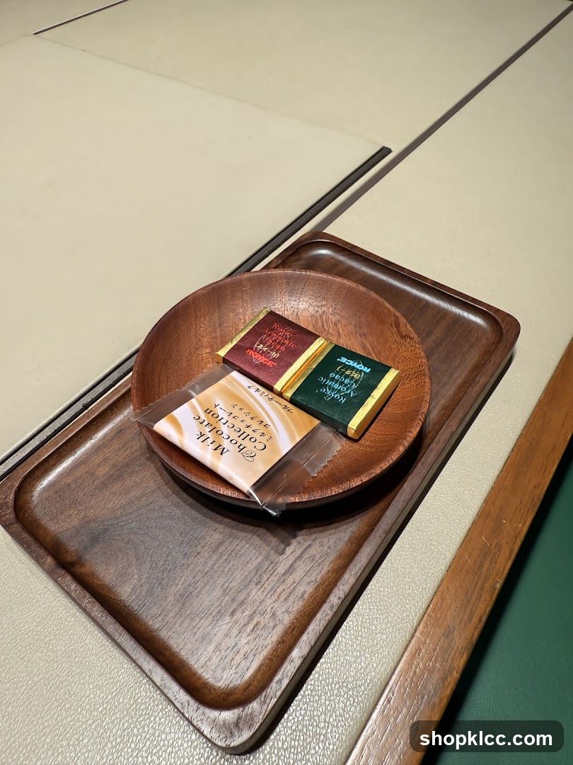 Chocolates on a Wooden Tray