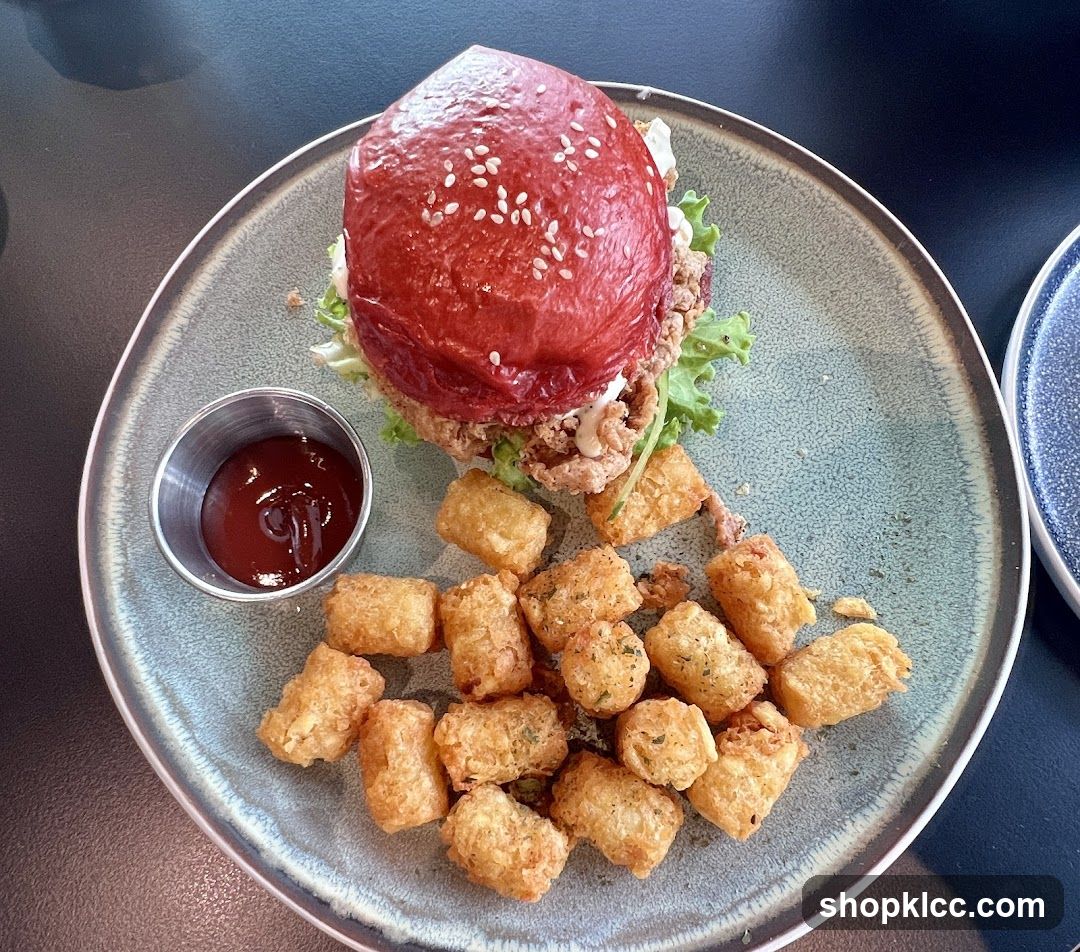 Burger and Tater Tots