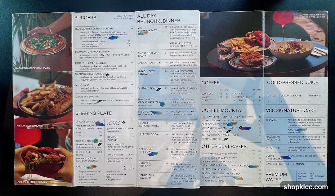 V88 Menu