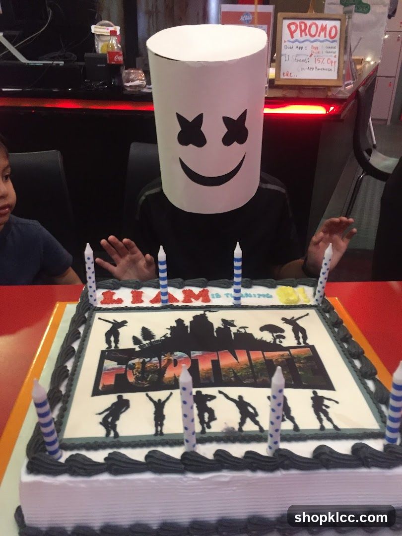 Fortnite Birthday Cake