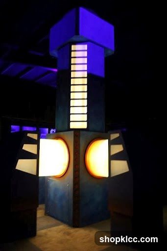 Futuristic Sculpture with Lights