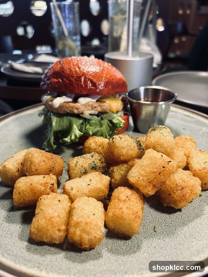 Burger and Tater Tots