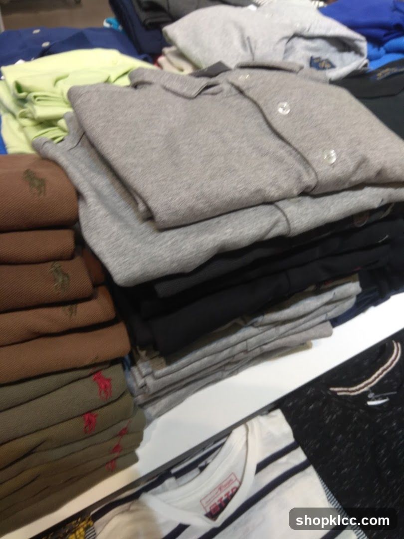 Folded Polo Shirts