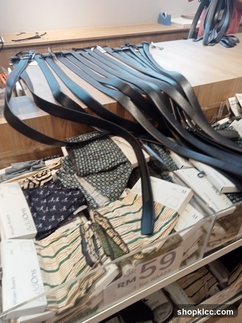 Belts and Underwear Display
