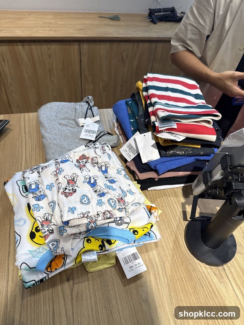 Children's Clothing Display