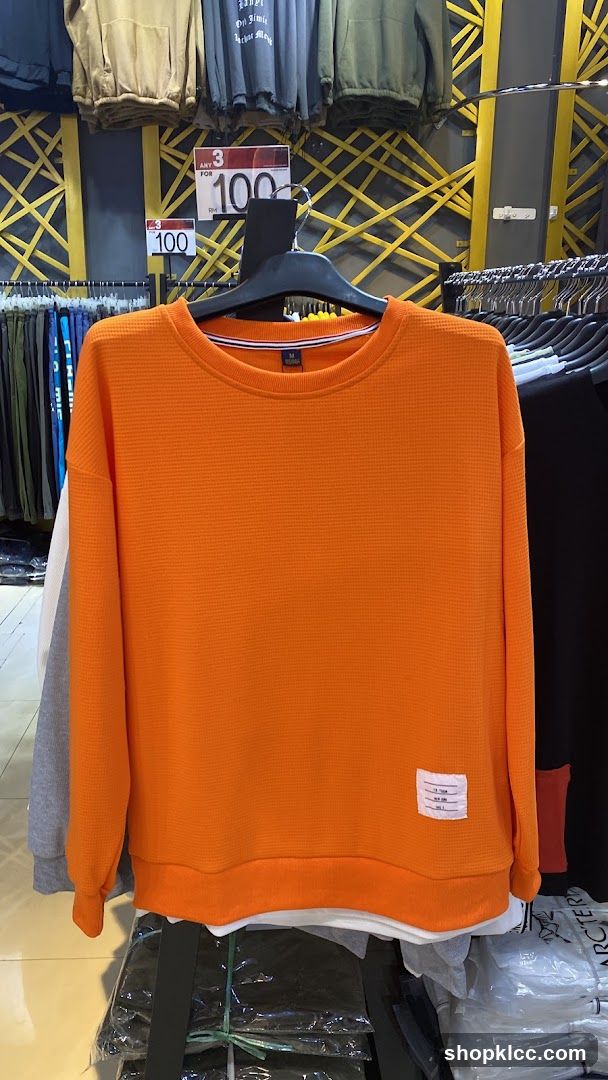 Orange Sweatshirt Display