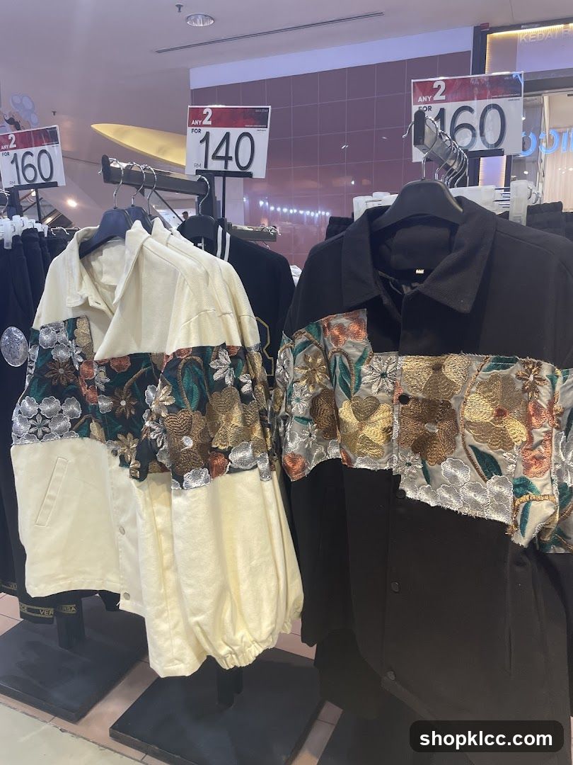 Embroidered Jackets on Display