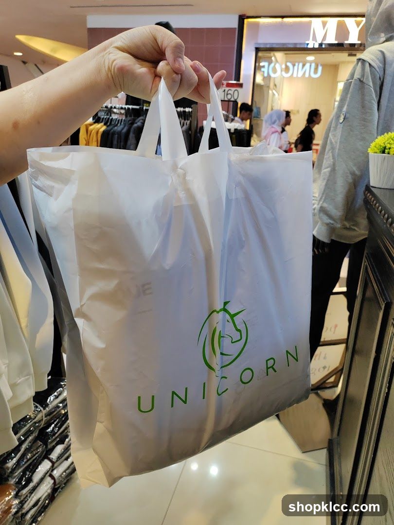 Shopping Bag with Unicorn Logo