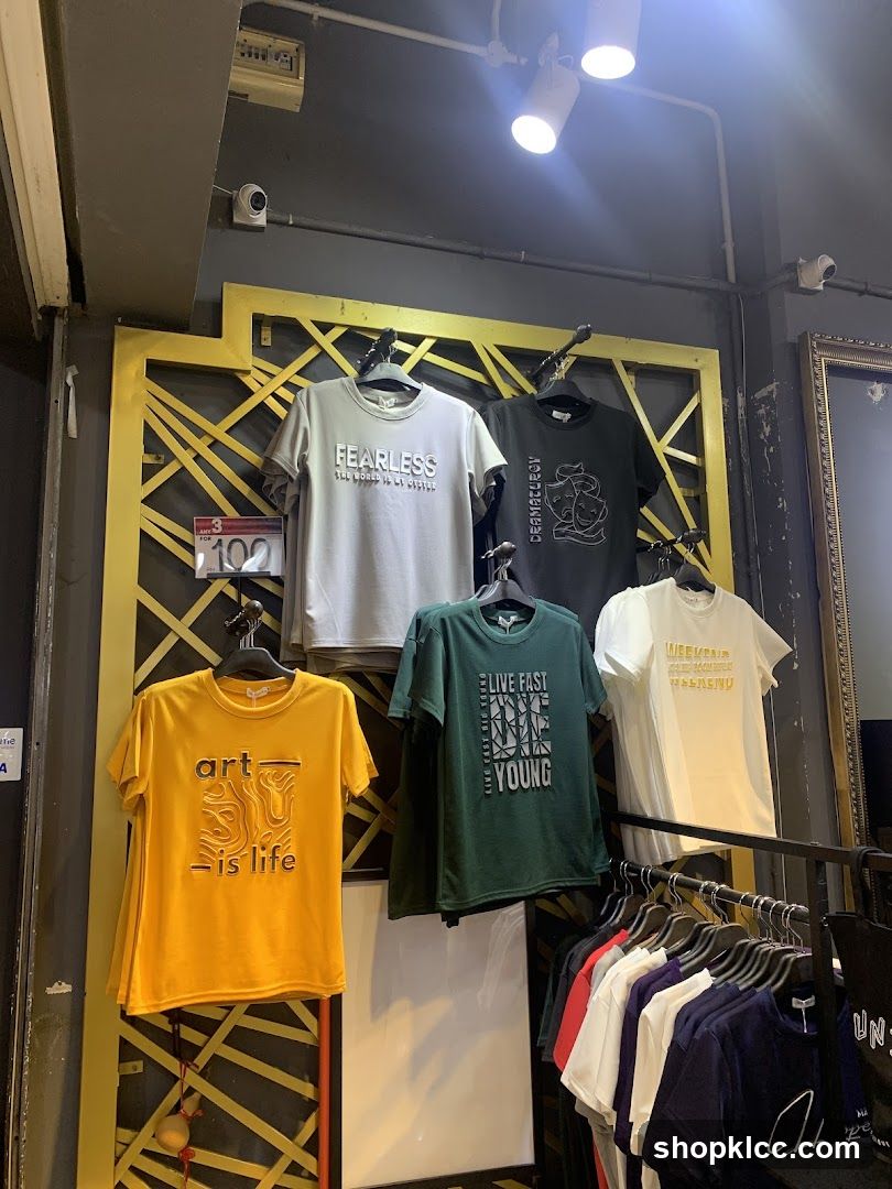 T-shirts on display