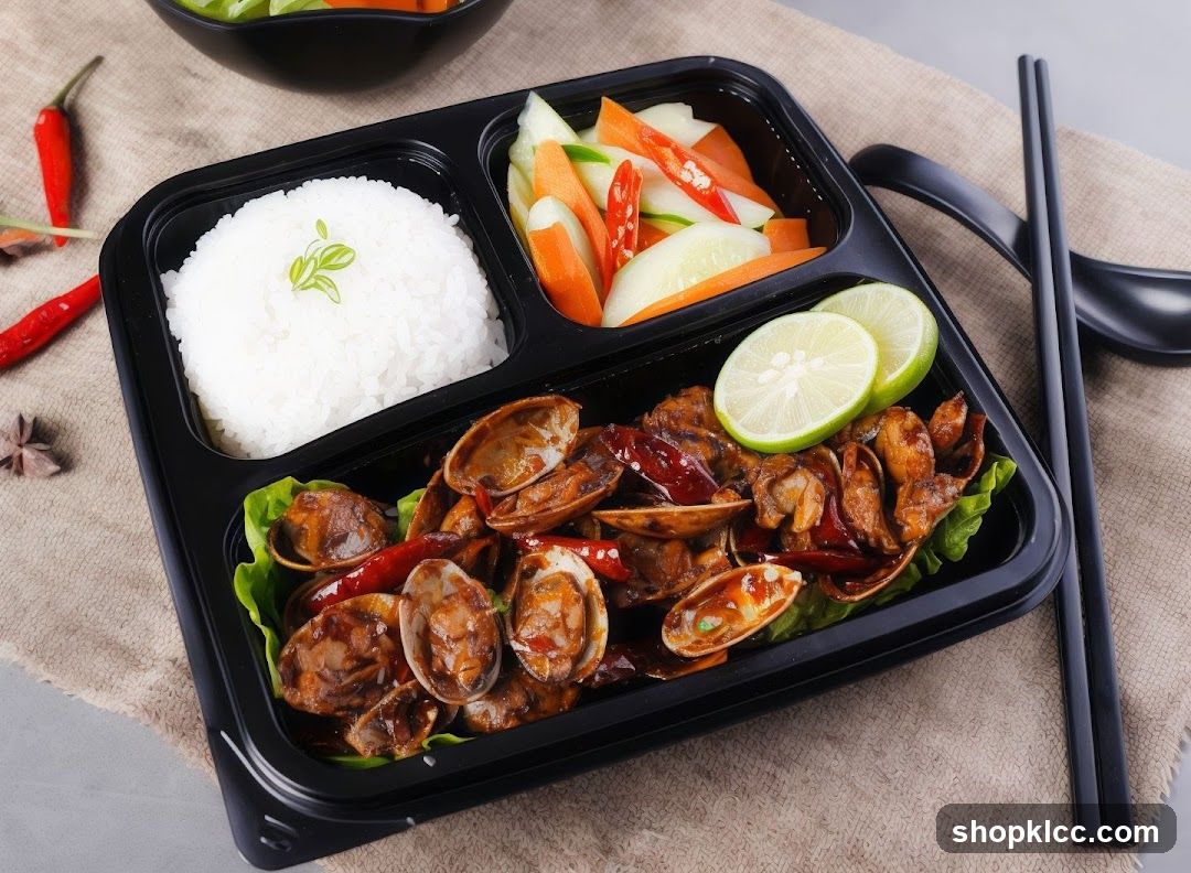 Clams with Rice and Salad