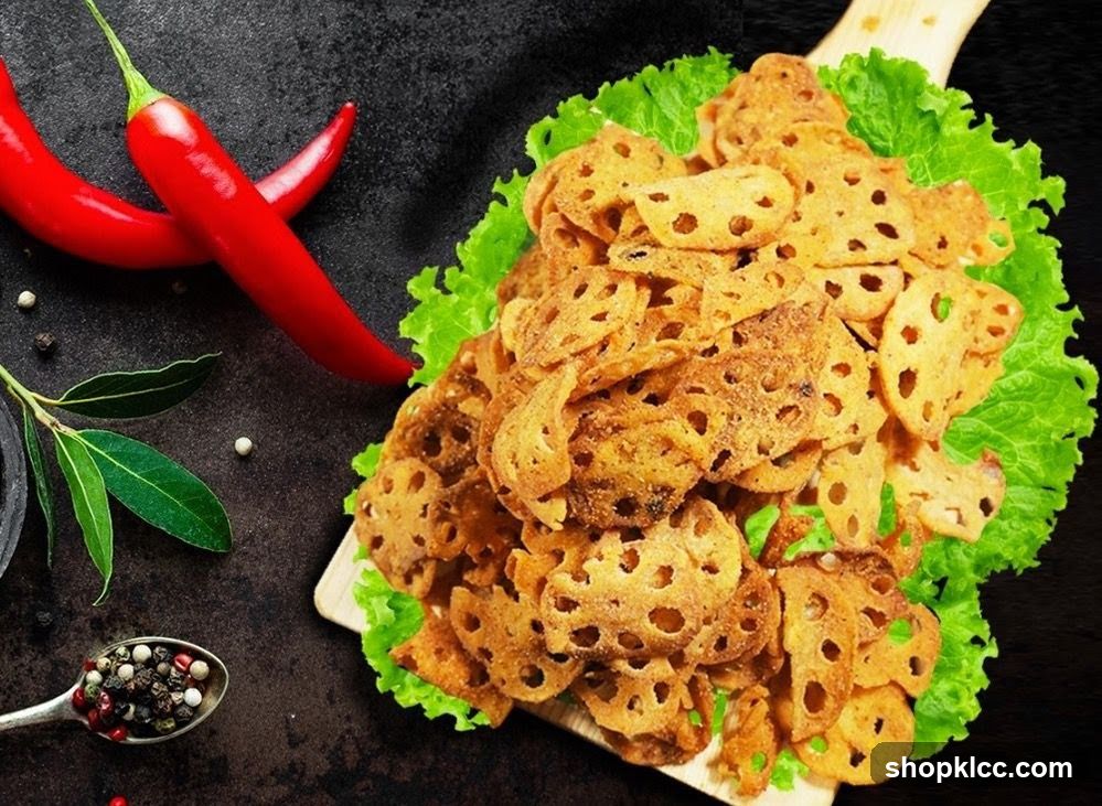 Crispy Lotus Root Chips with Chili and Spices