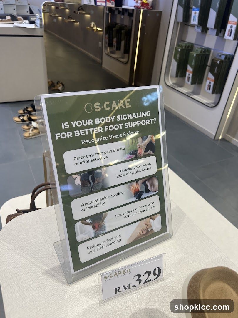 Foot Support Information Display