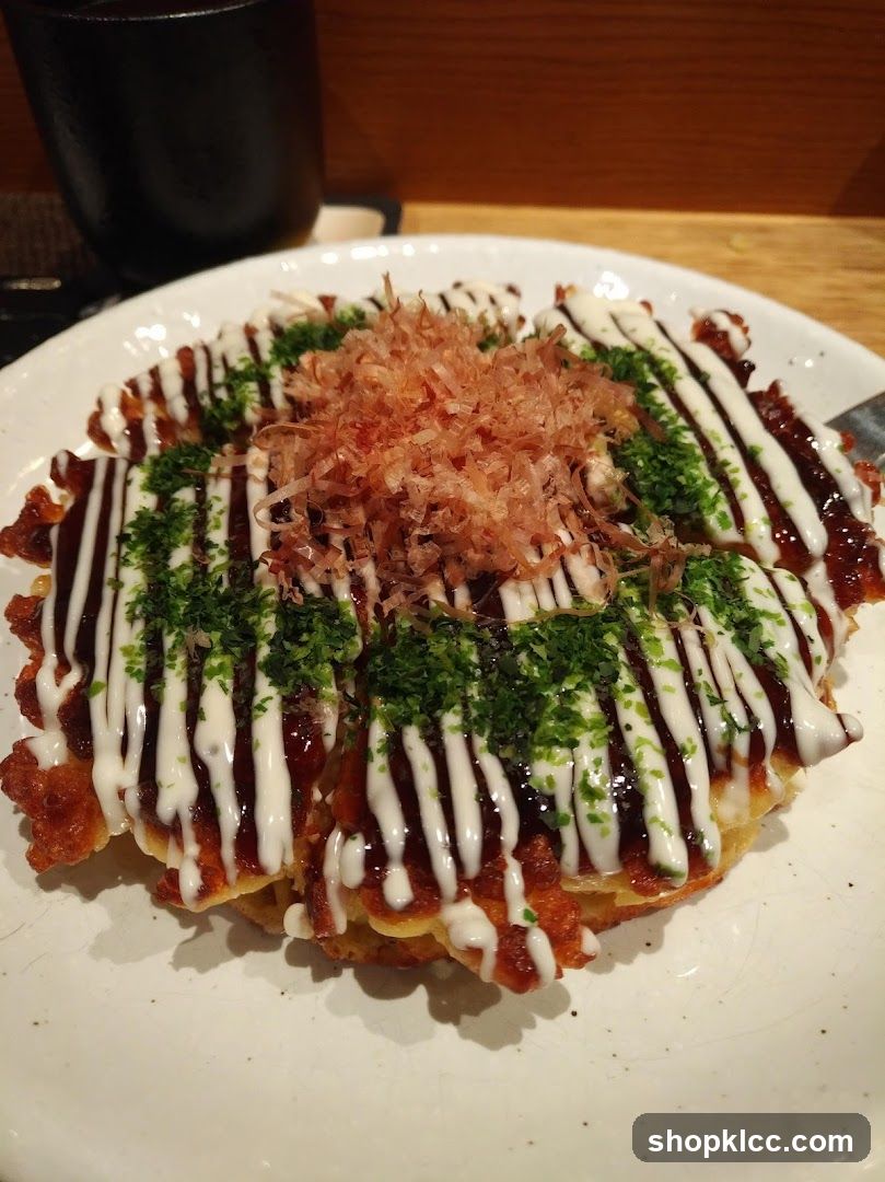 Okonomiyaki with Toppings