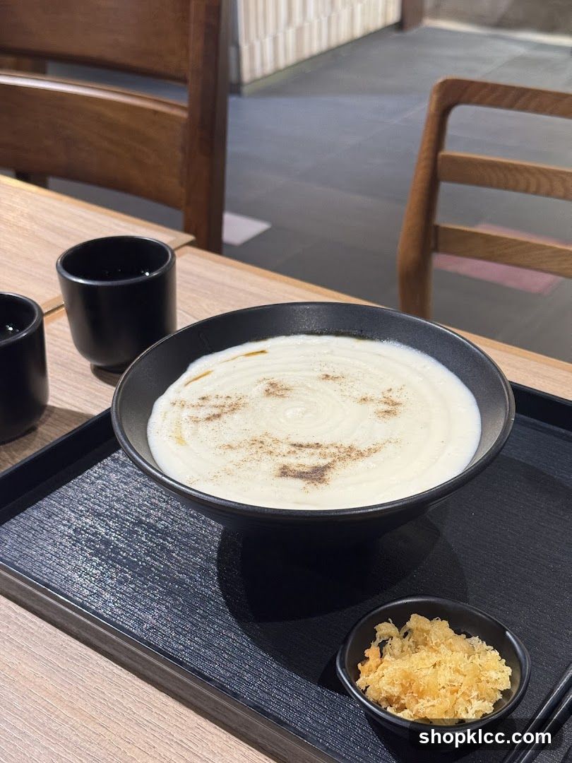 Creamy Soup with Garnish