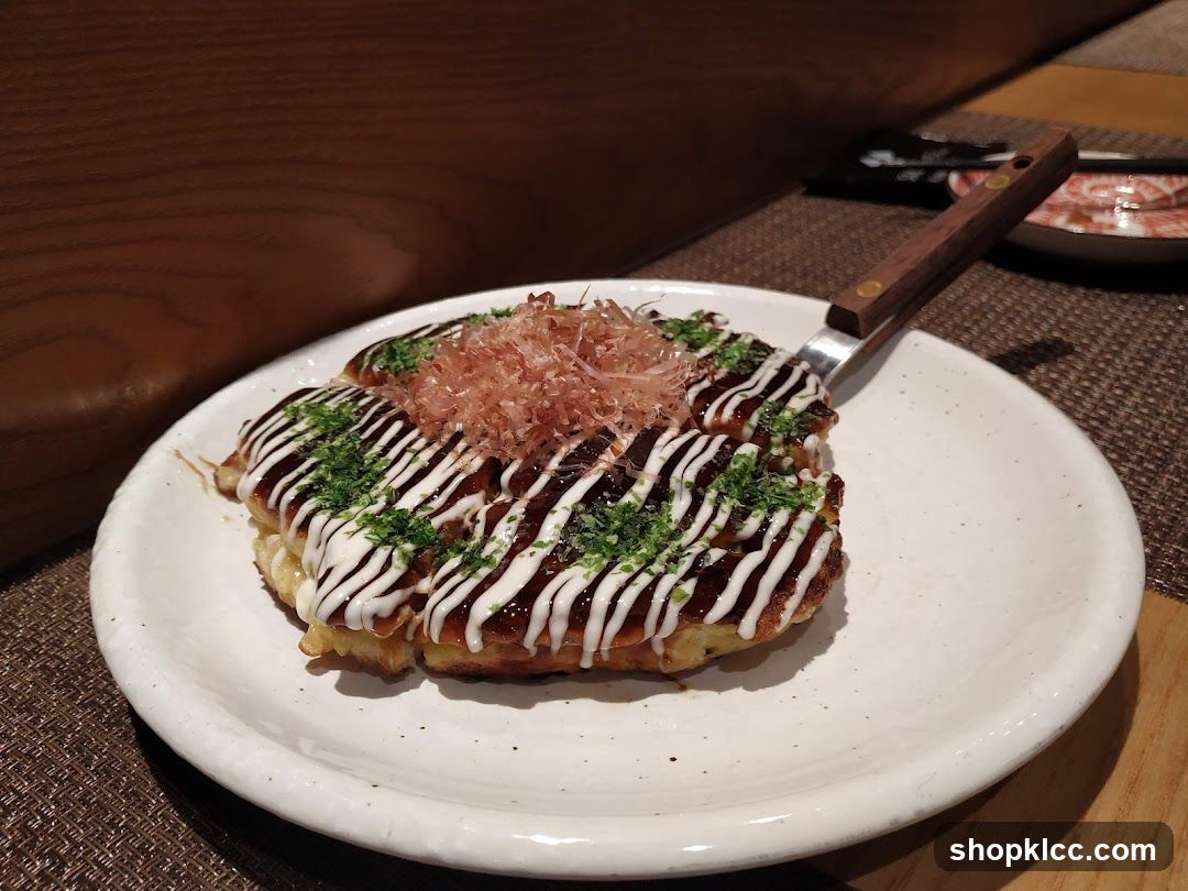 Okonomiyaki on a Plate