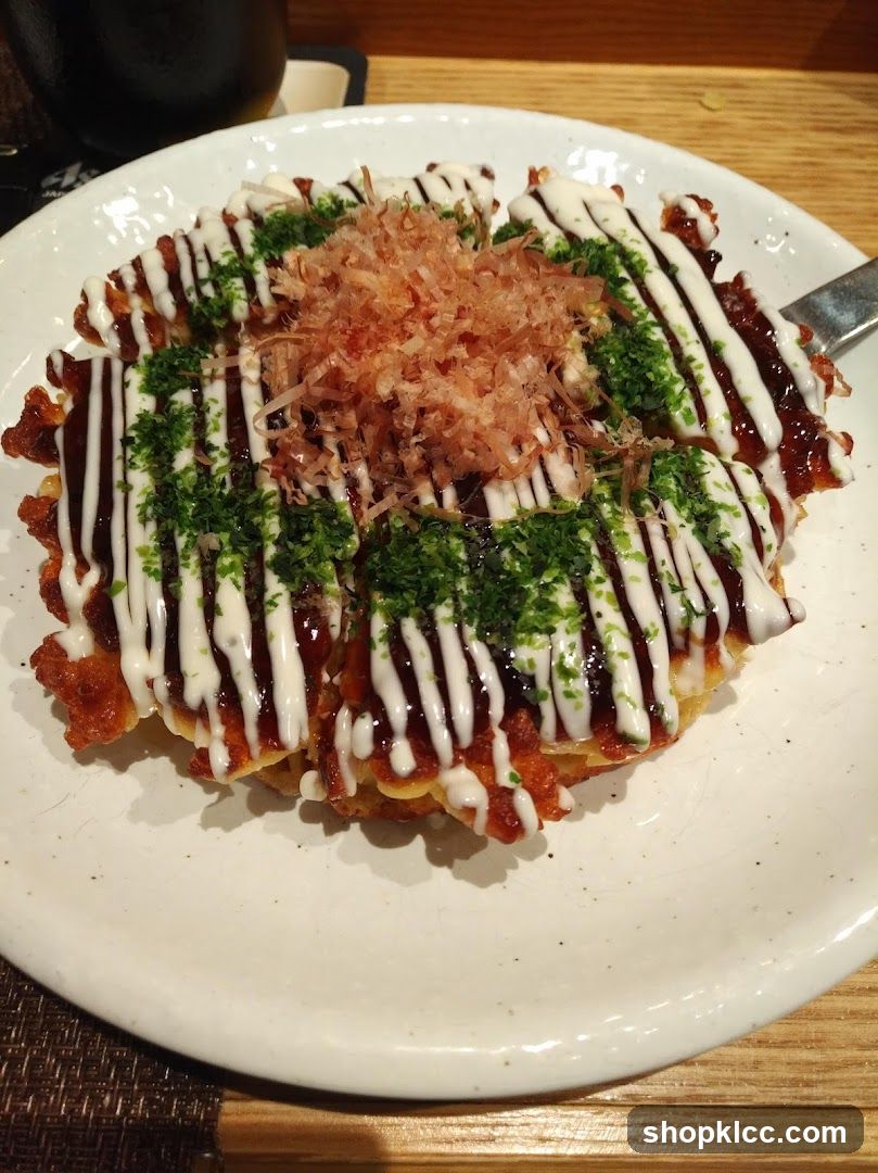 Okonomiyaki with Toppings