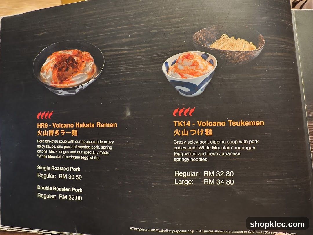 Volcano Ramen and Tsukemen
