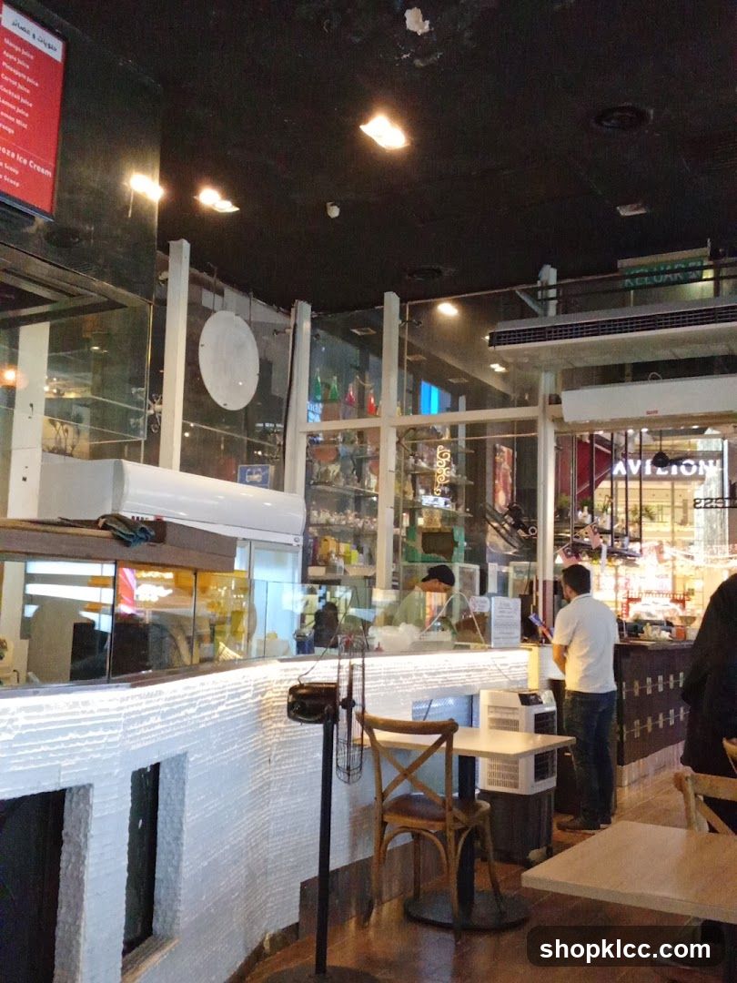 Interior of a cafe
