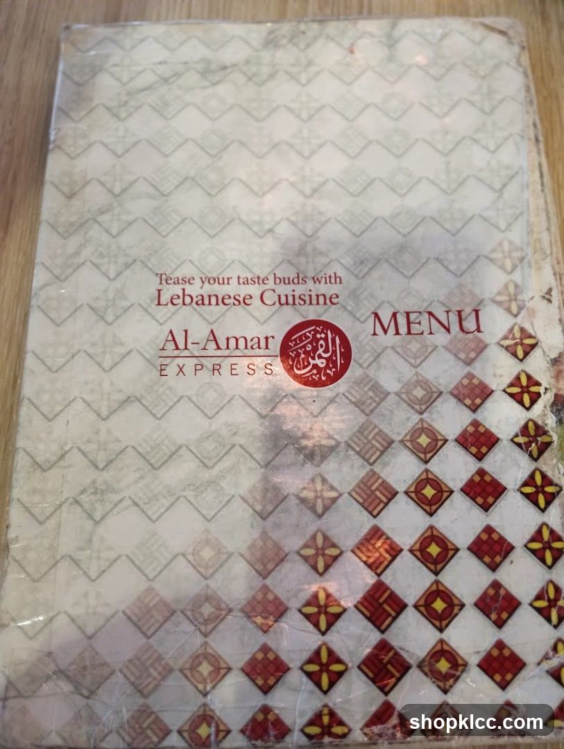 Al-Amar Express Menu