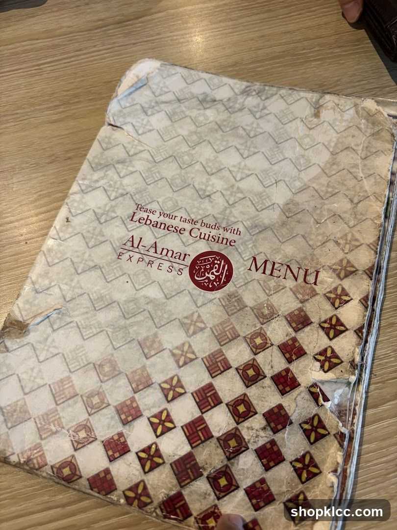 Al-Amar Express Menu