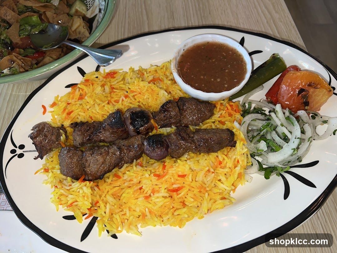 Lamb Kebabs with Rice
