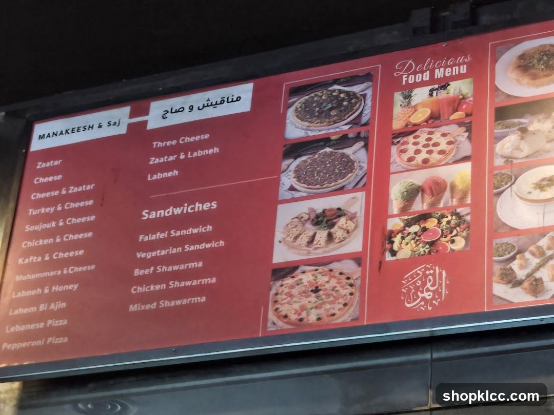 Delicious Food Menu