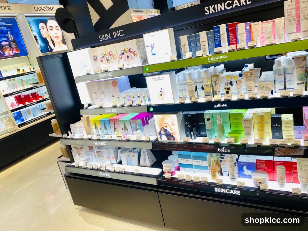 Skincare Products Display