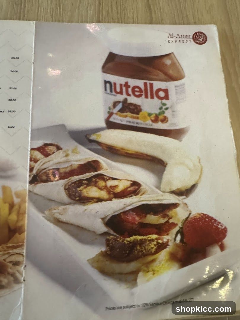 Al-Amar Express Menu