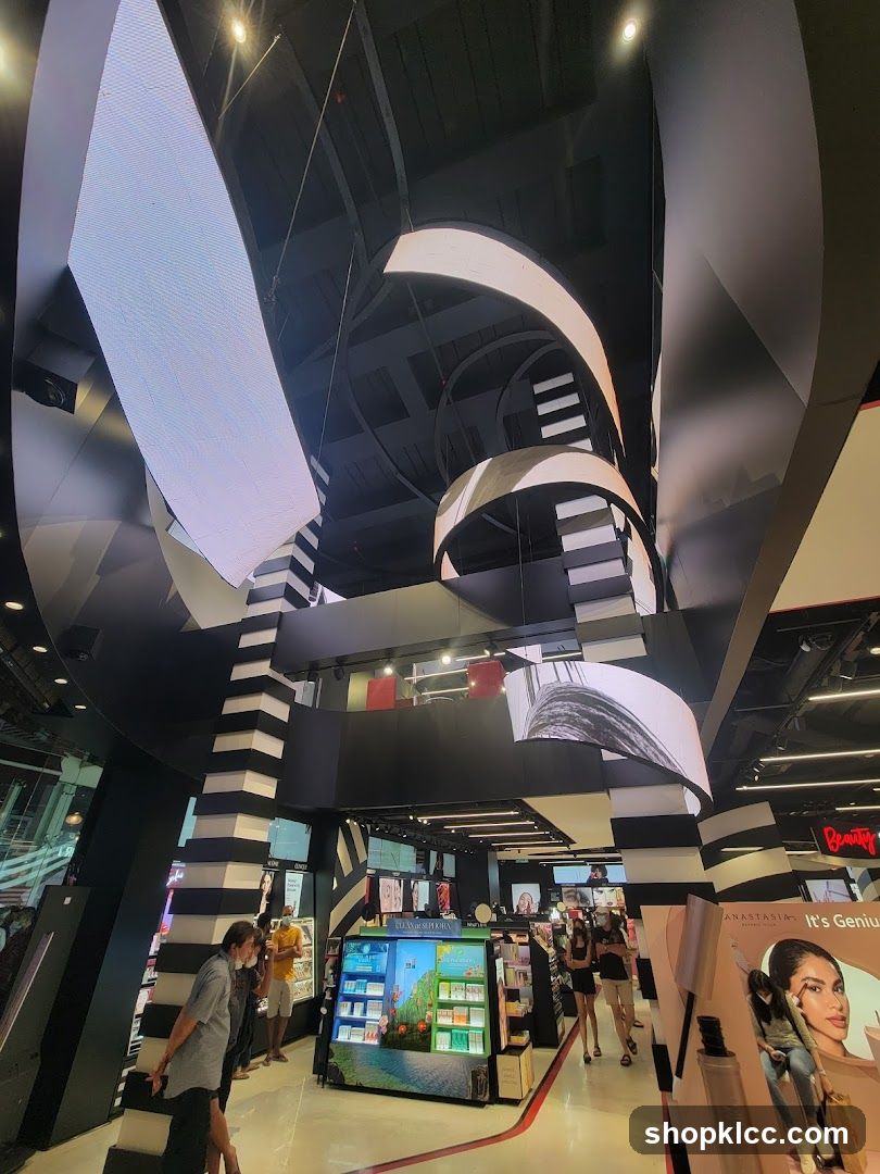 Modern Retail Interior with Digital Displays