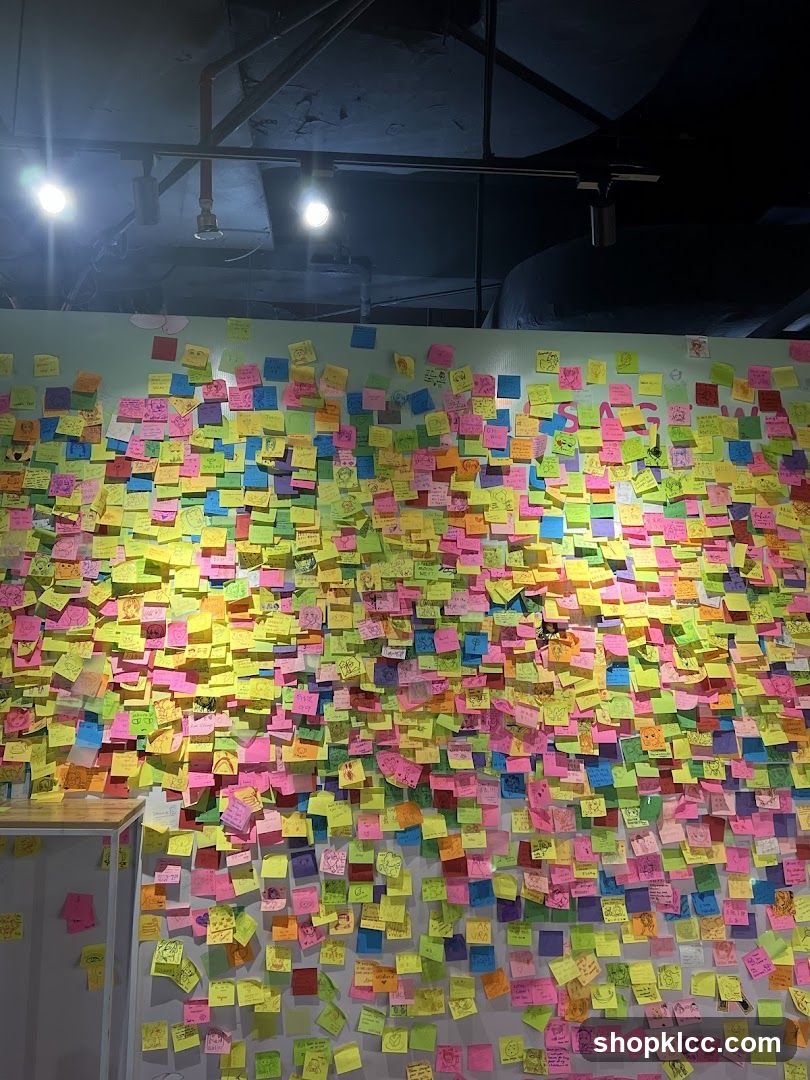 Wall Covered in Sticky Notes