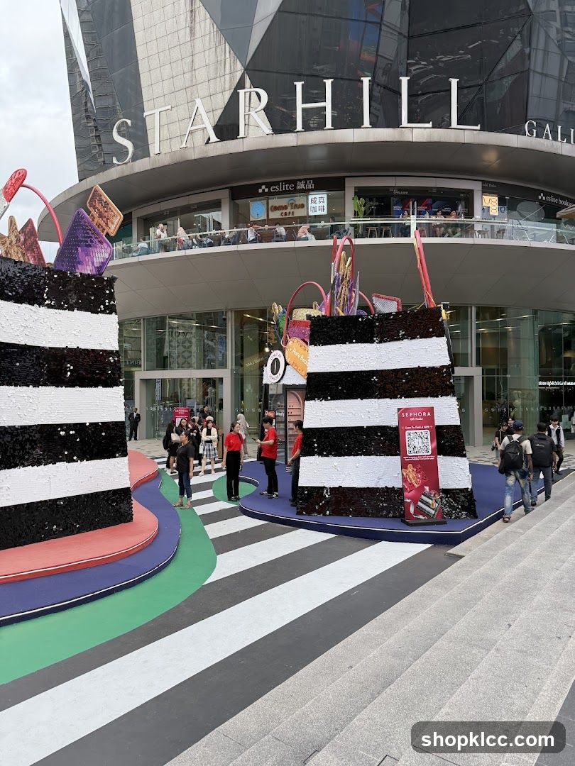 Starhill Gallery Entrance with Festive Decorations