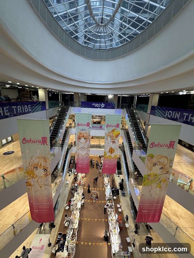 Mall Interior with Banners