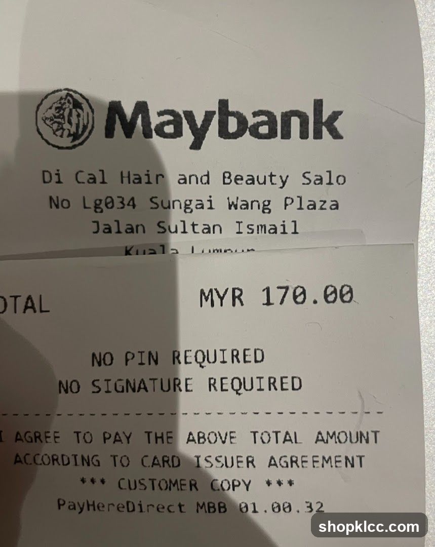 Maybank Receipt