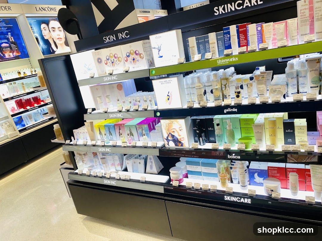 Skincare Products Display