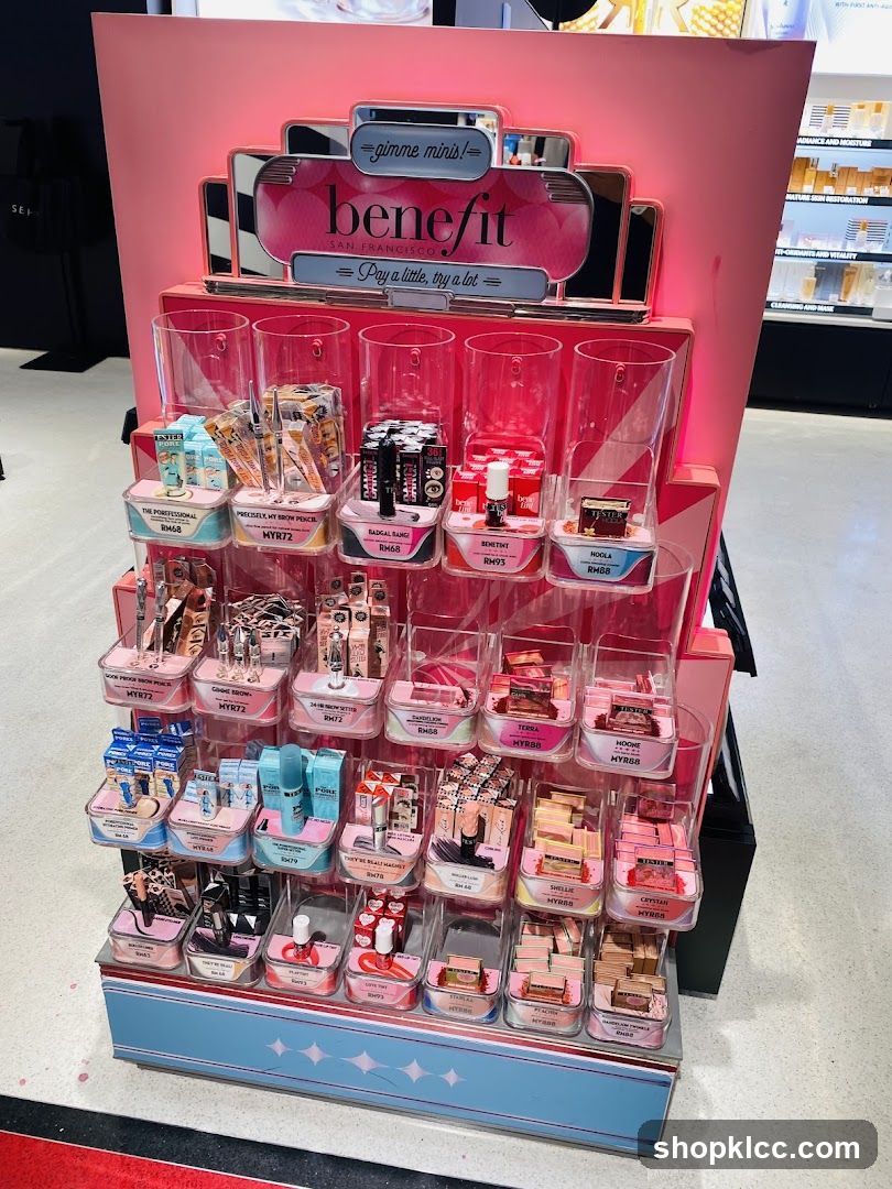 Benefit Cosmetics Display