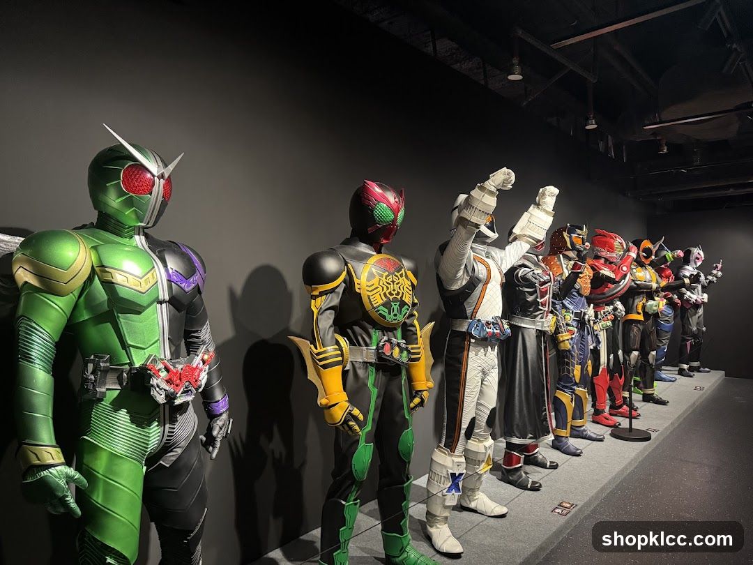 Kamen Rider Costumes Display