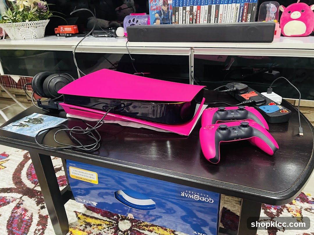 Pink PlayStation 5 Console and Accessories