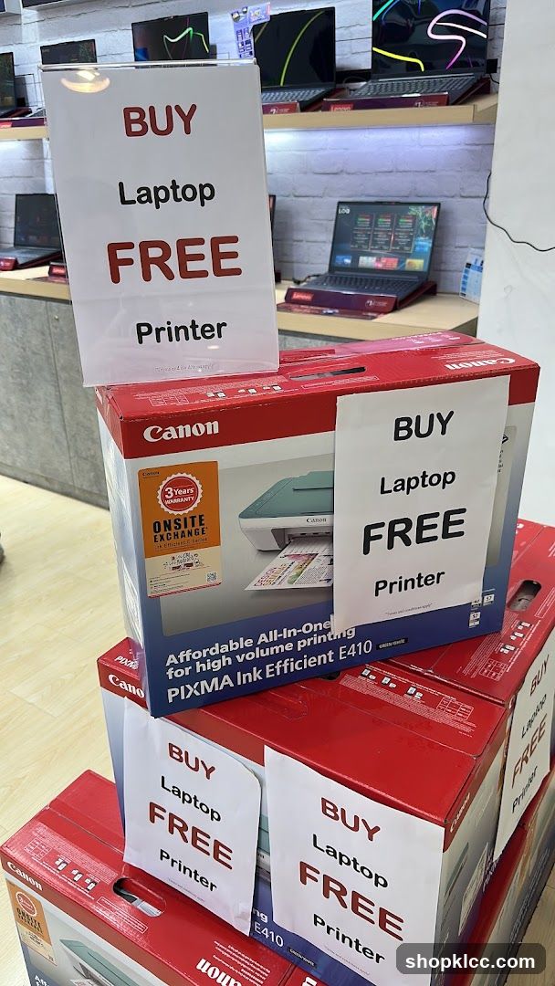 Laptop and Printer Promotion