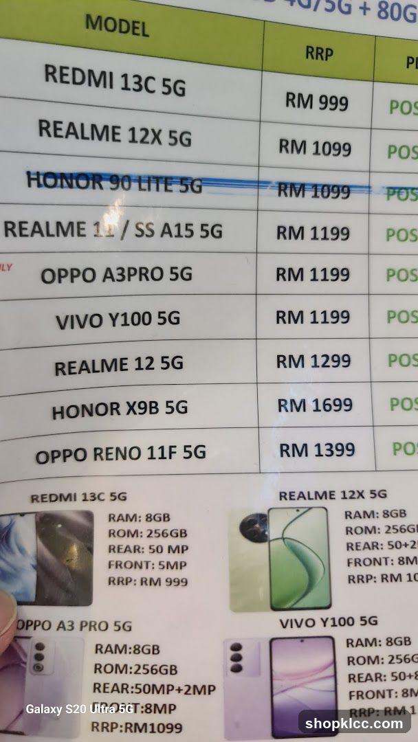Mobile Phone Price List