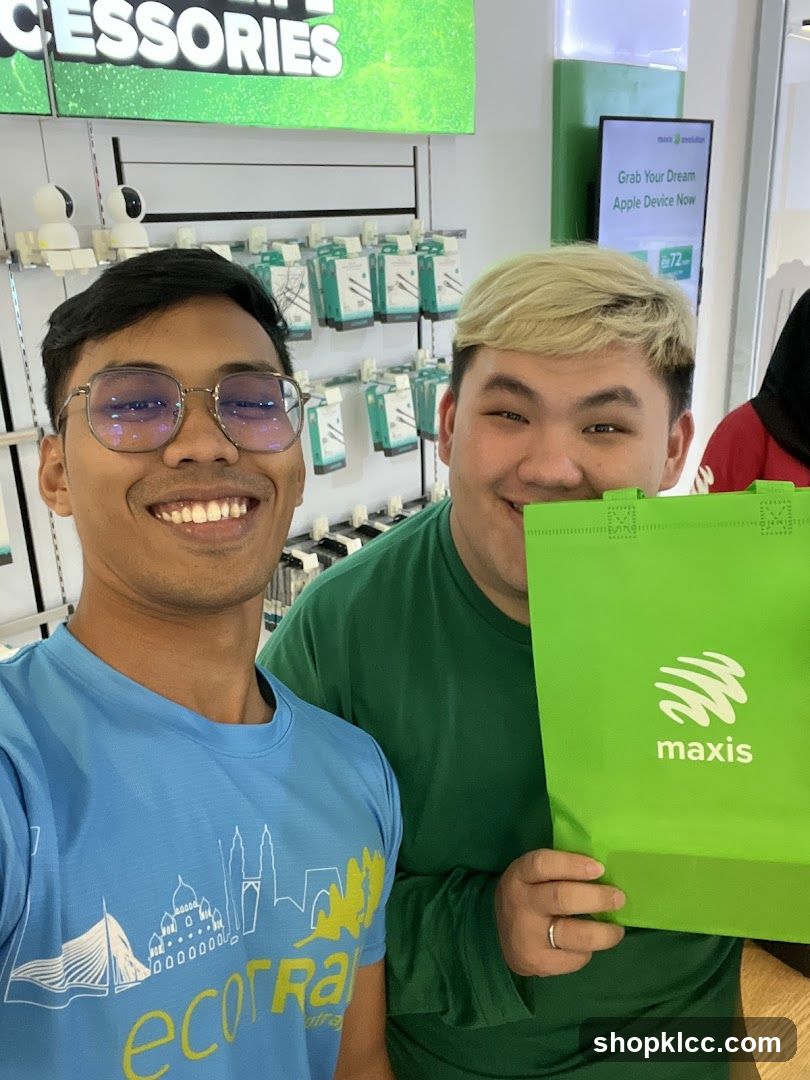 Two men in a store