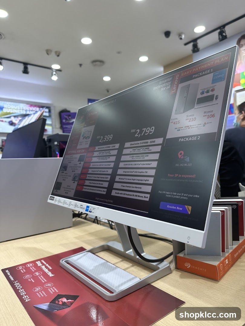 Lenovo Computer Display with Pricing and Payment Plans