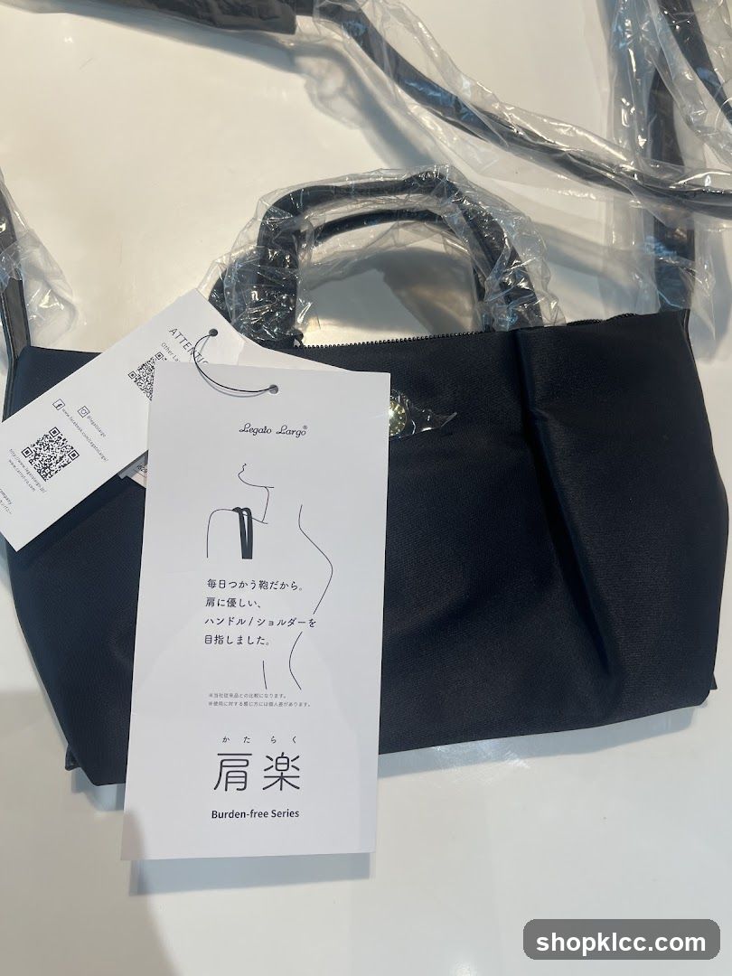 Black Handbag with Tags