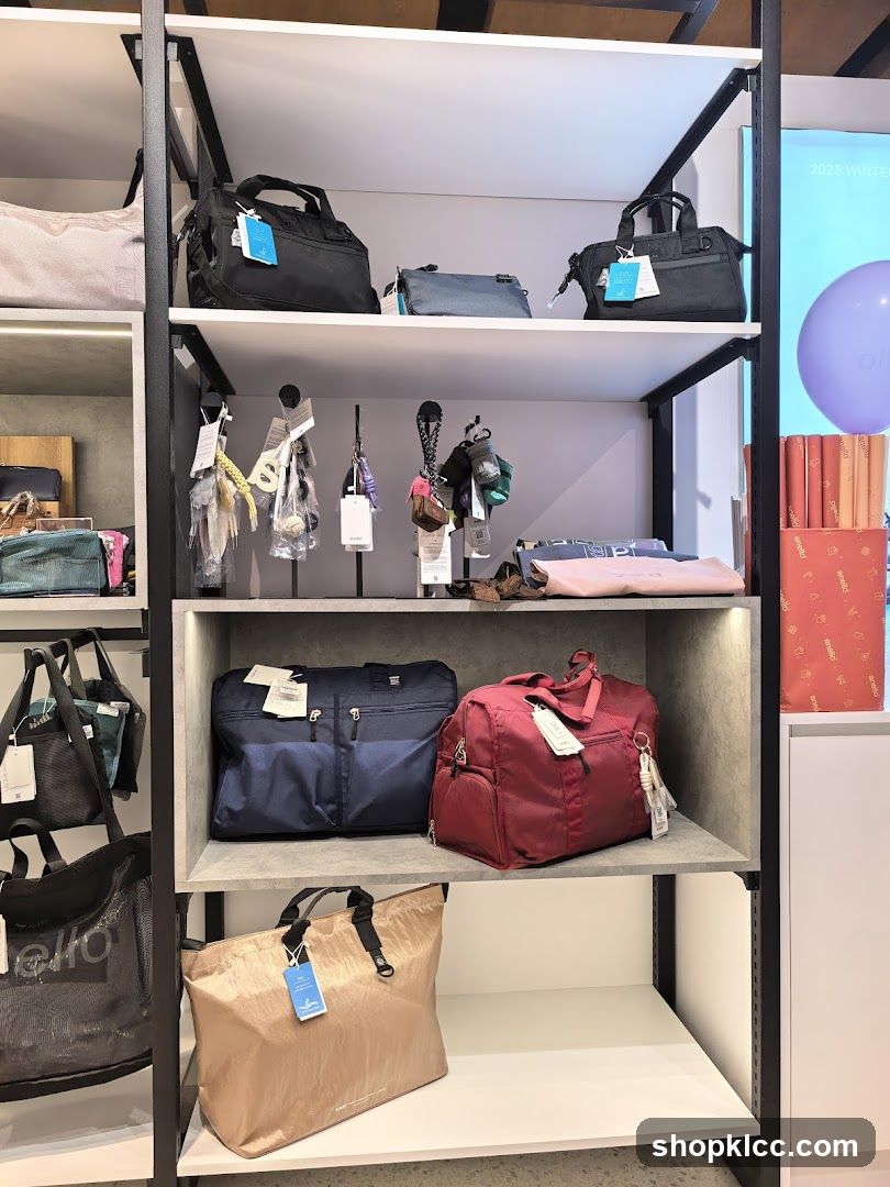 Bags and Accessories Display