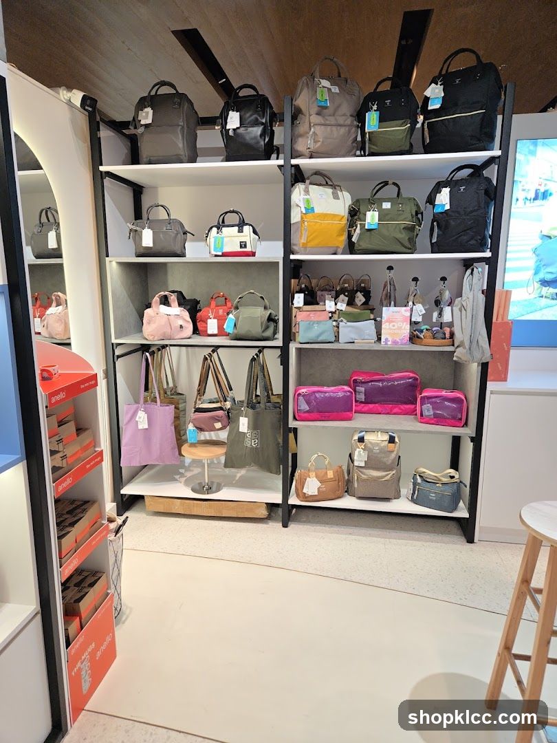 Bags and Accessories Display