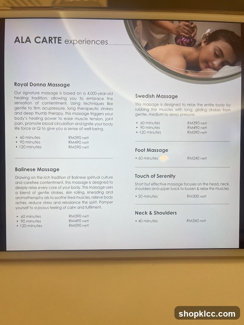 ALA CARTE experiences