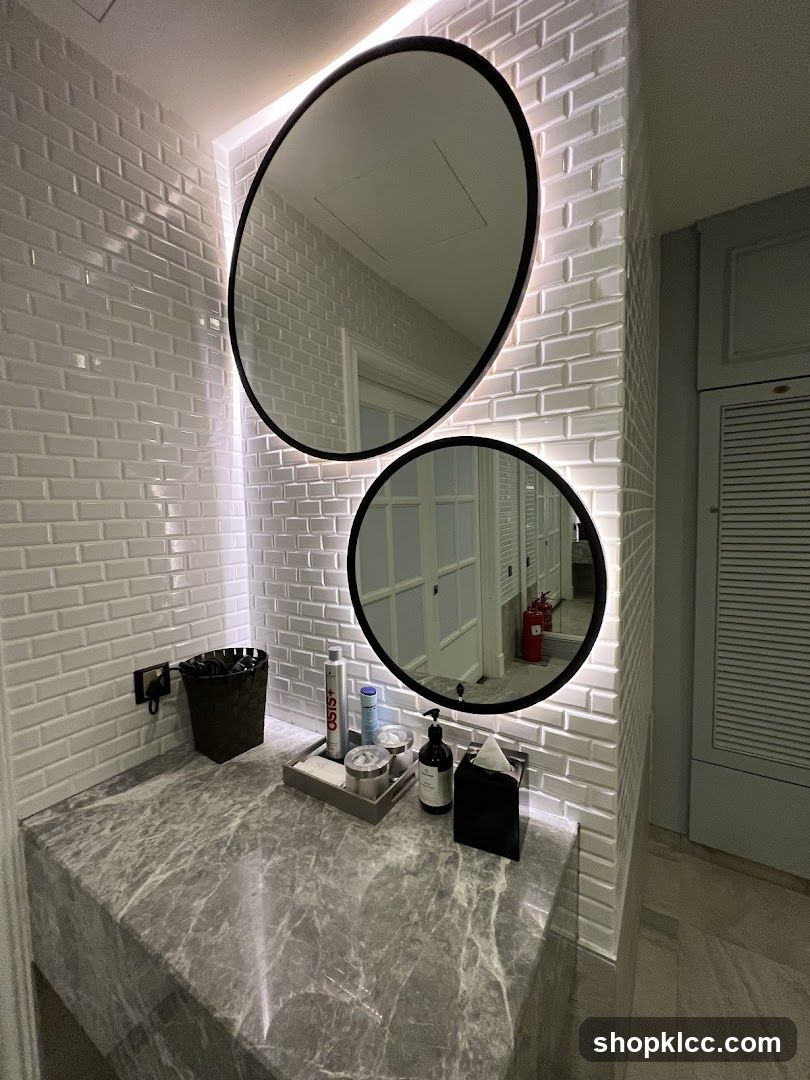 Vanity Area with Mirrors
