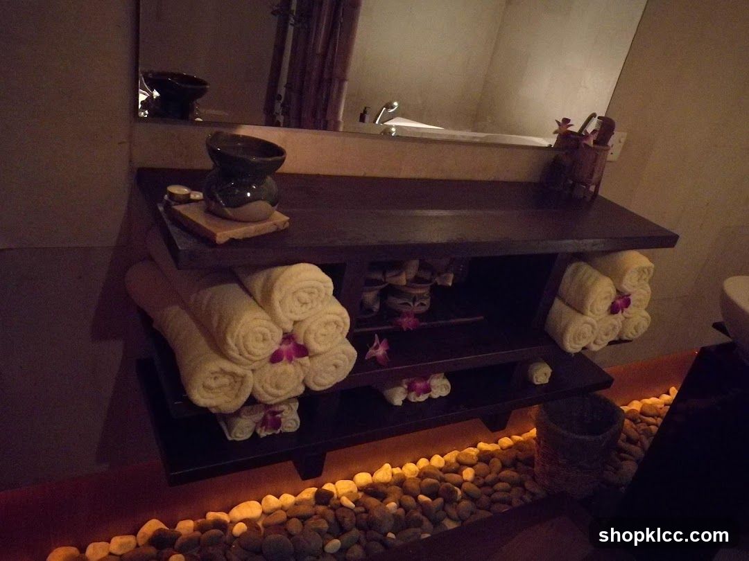 Spa Towels and Aromatherapy Diffuser