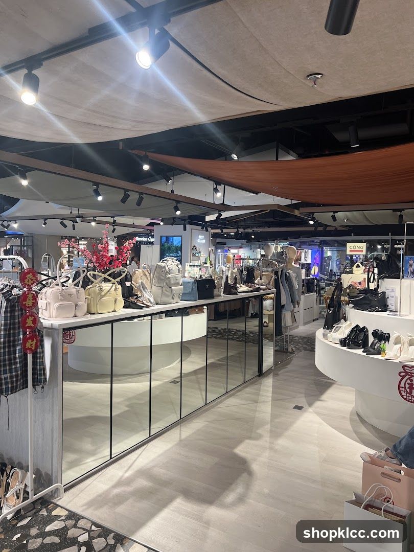 Store Interior with Handbags and Shoes
